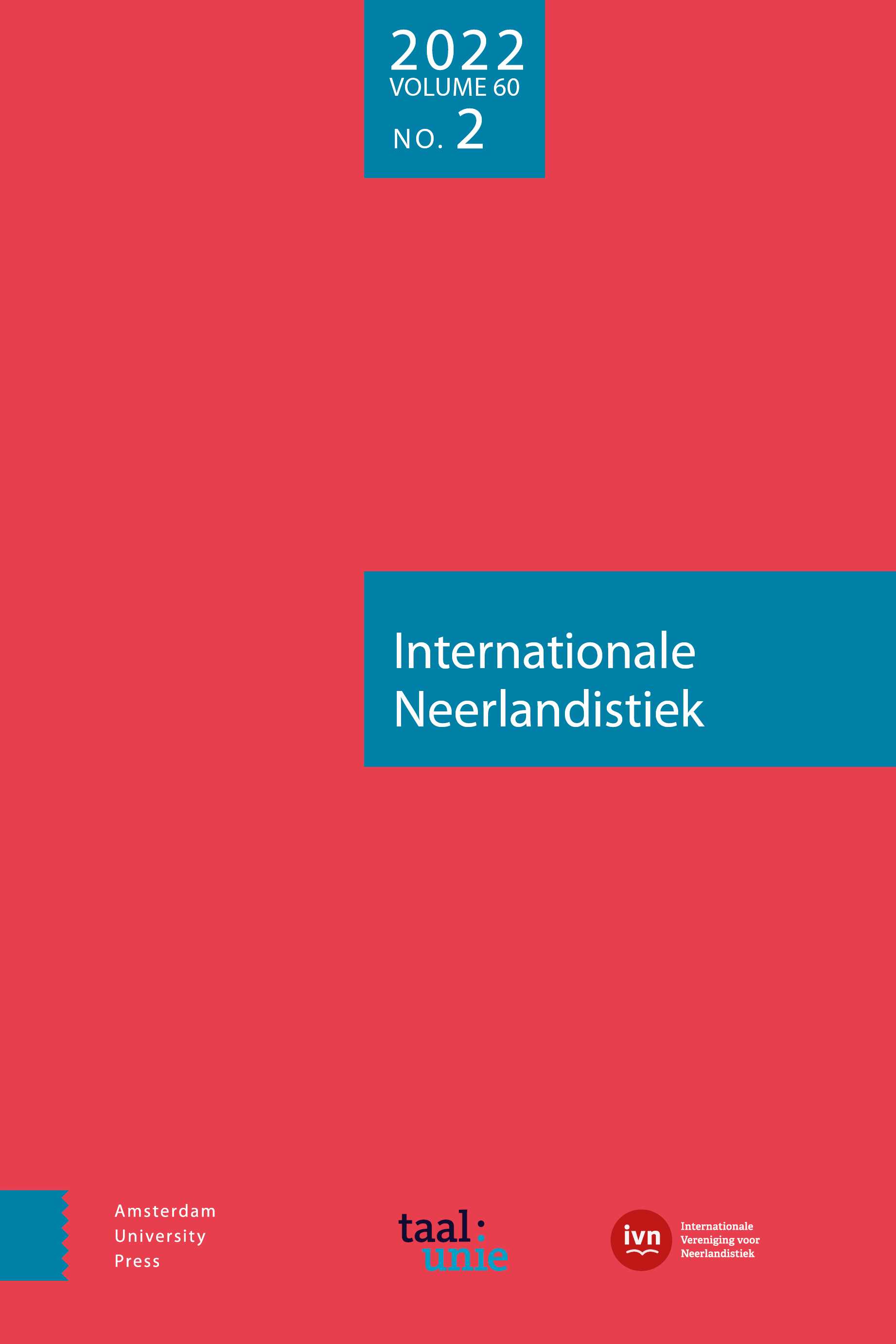 Verschenen: Internationale Neerlandistiek 2022-2